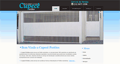 Desktop Screenshot of cupeceportoes.com.br