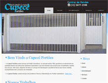 Tablet Screenshot of cupeceportoes.com.br